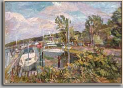 MONROE MARINA   2007   oil/paper   25½" x 36½"